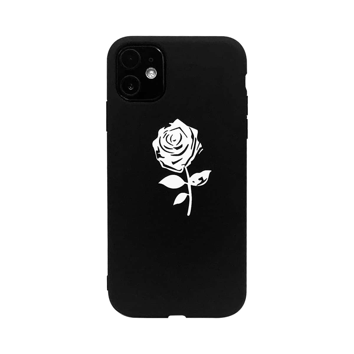 

Rose Graphic iPhone Case, Black