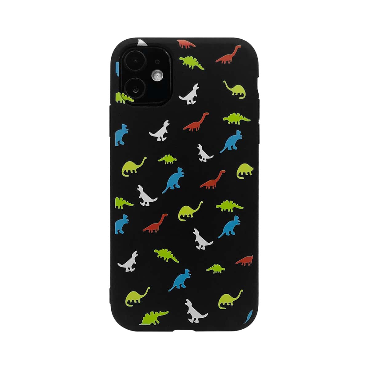 

Cartoon Dinosaur iPhone Case, Black