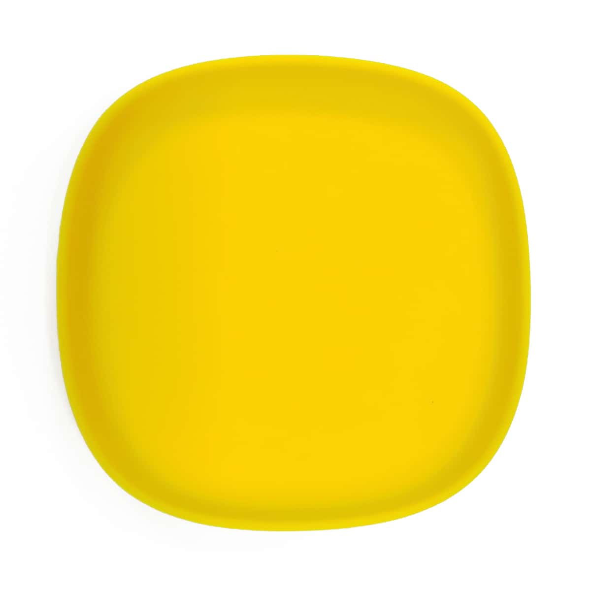 

1pc Plain Silicone Plate, Yellow
