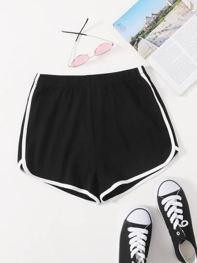 SHEIN EZwear Short avec liséré contrastant