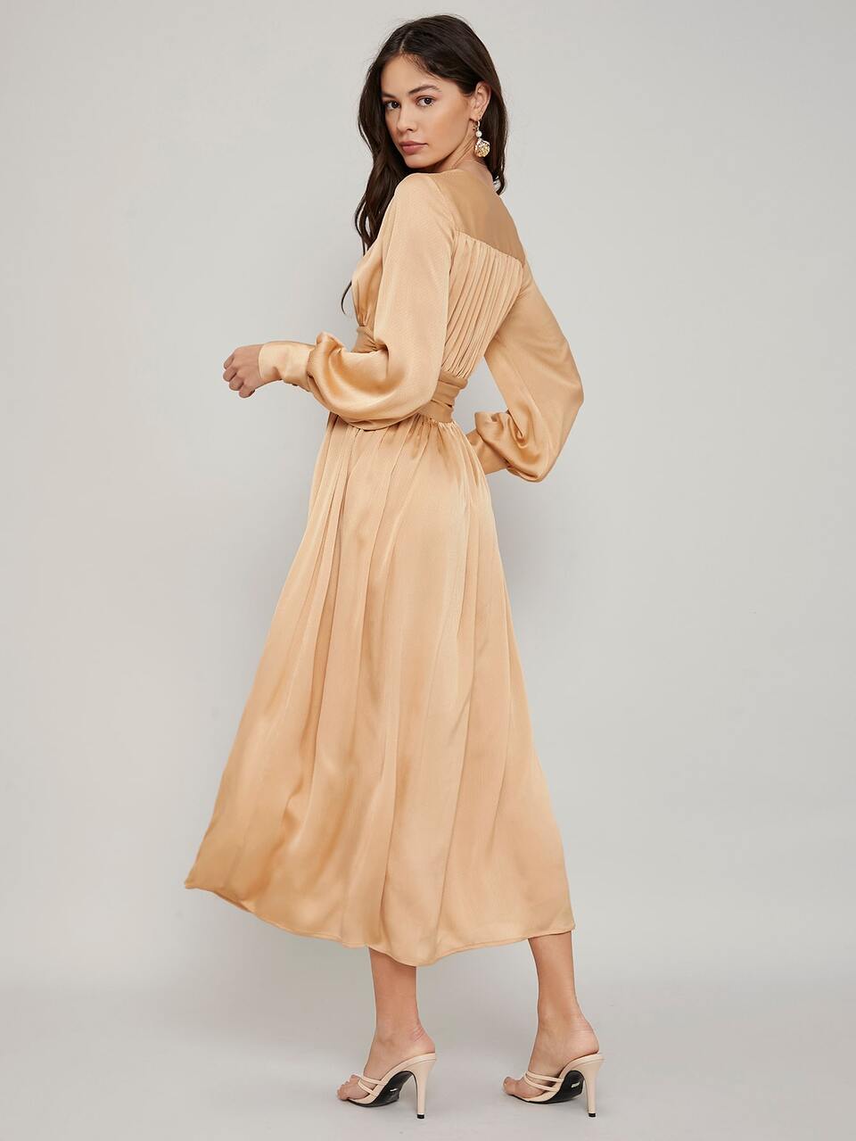 MOTF EMPIRE WAIST FLOWY DRESS