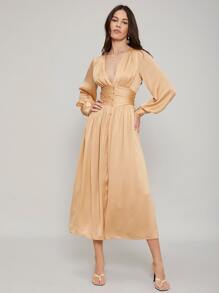 MOTF PREMIUM EMPIRE WAIST FLOWY DRESS