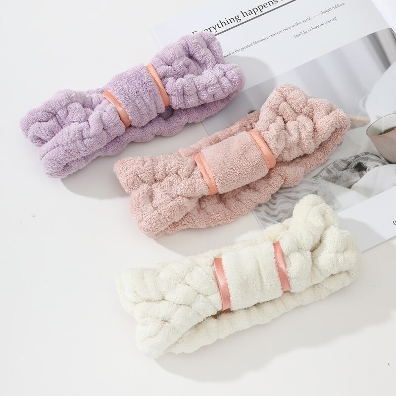 

1pc Random Bow Bath Headband, Multicolor