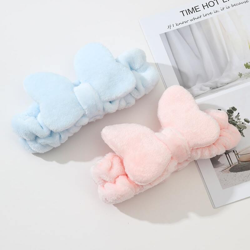 

1pc Random Bow Bath Headband, Multicolor