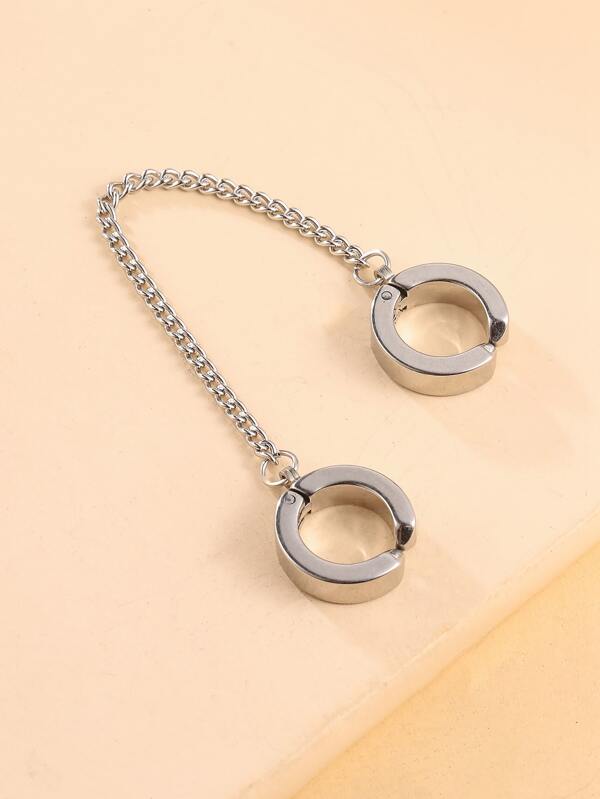 1pc Men Chain Drop Ear Cuff SHEIN USA