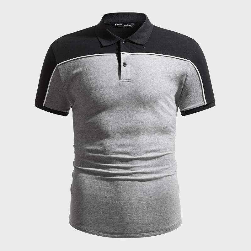 

Guys Contrast Binding Two Tone Polo Shirt, Multicolor