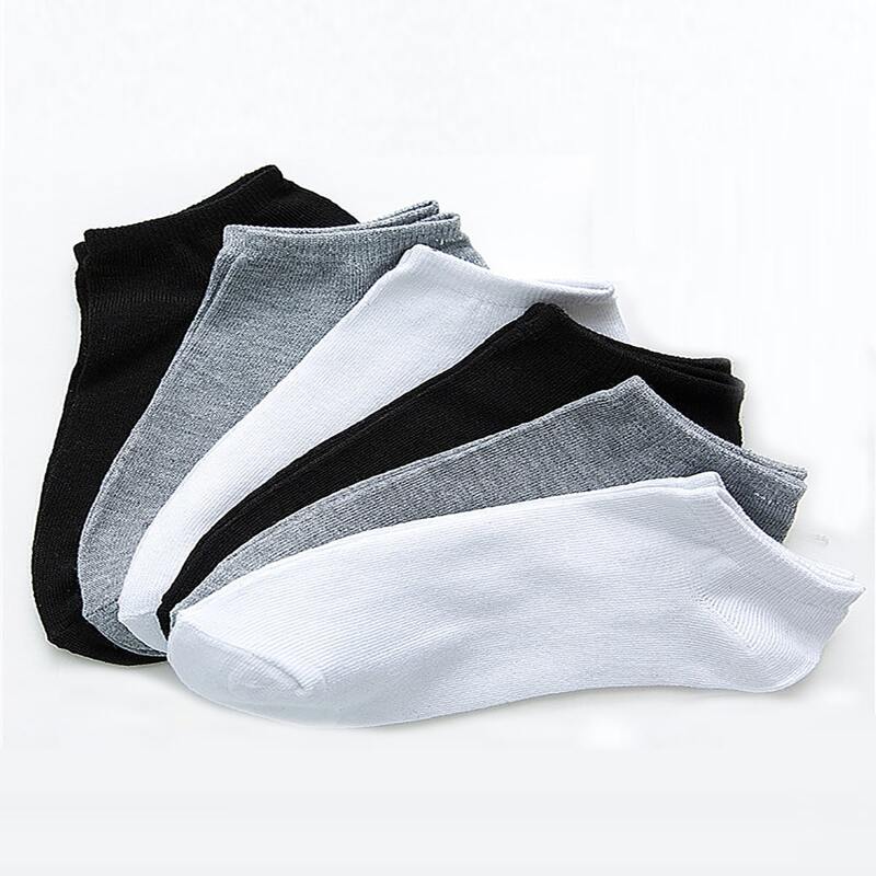 

3pairs Solid Ankle Socks, Multicolor