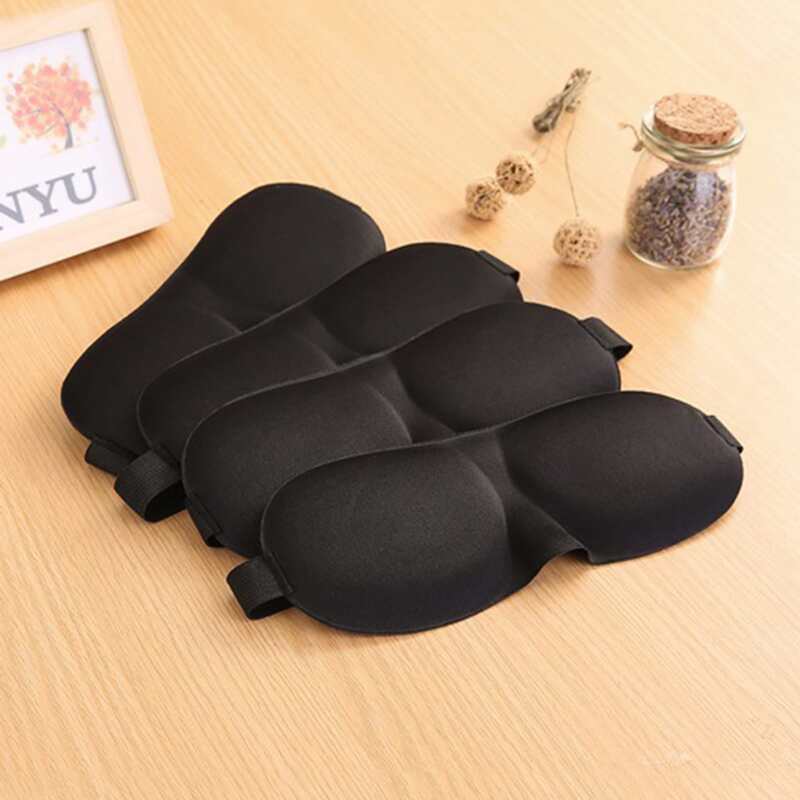 

1pc Solid 3D Eye Cover, Black