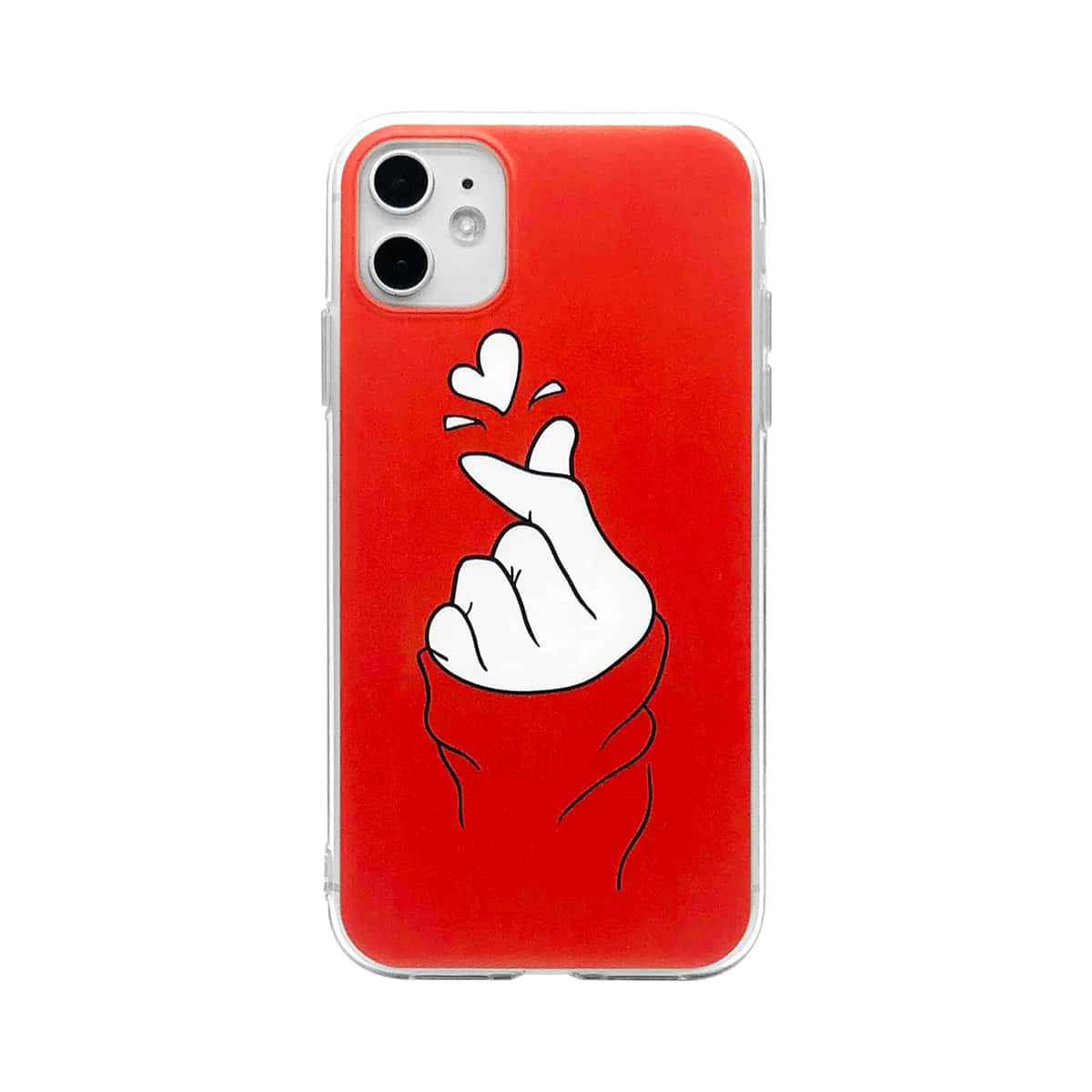 

Heart Gestured iPhone Case, Red