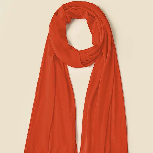 

Simple Solid Scarf, Orange