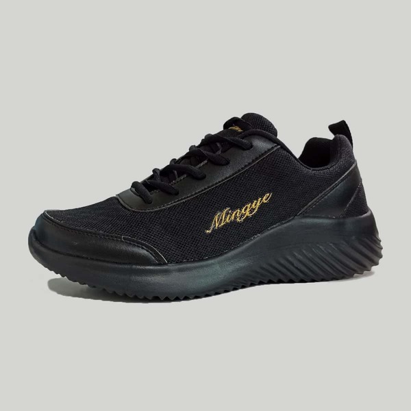 

Men Letter Graphic Mesh Sneakers, Black