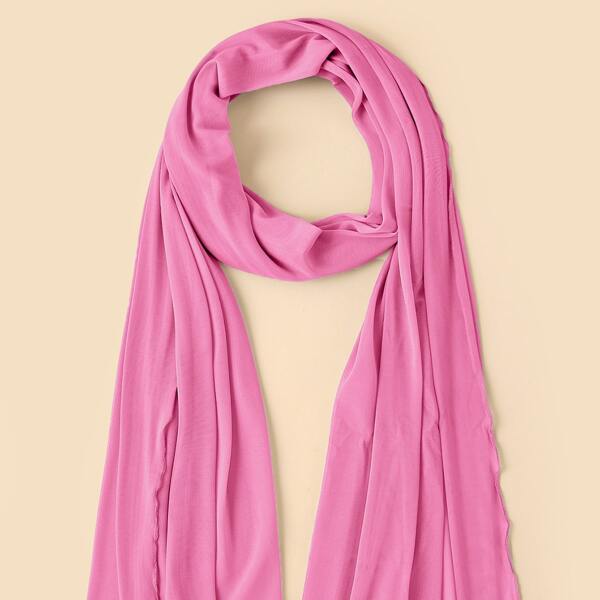 

Simple Solid Scarf, Pink