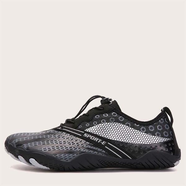 

Men Drawstring Decor Water Shoes, Black