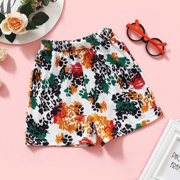 

Toddler Girls Allover Print Shorts, Multicolor