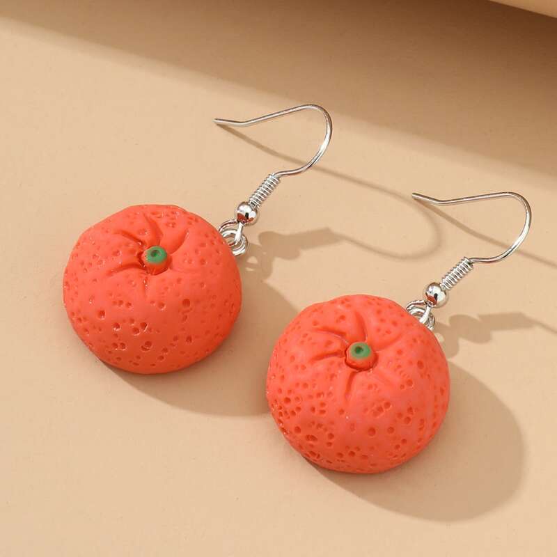 

Orange Drop Earrings