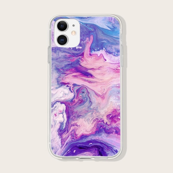 

Чехол для iPhone с абстрактным рисунком, Пурпурный