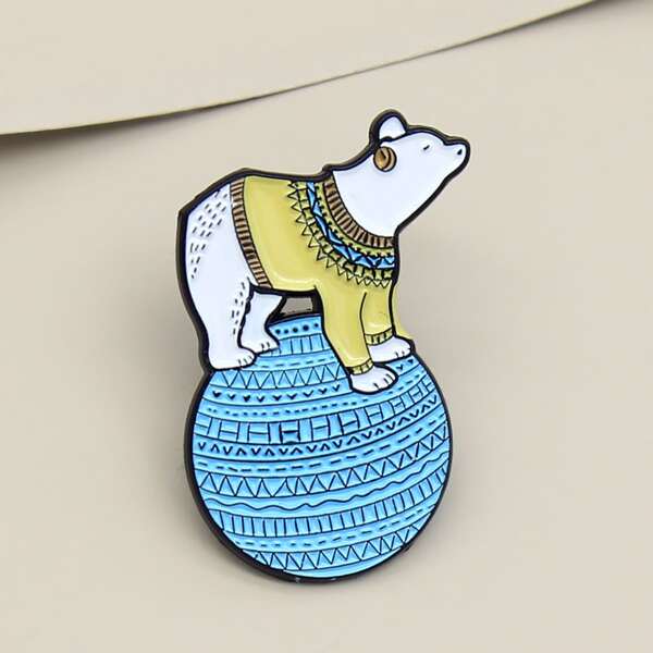 

Cartoon Animal Design Brooch, Multicolor