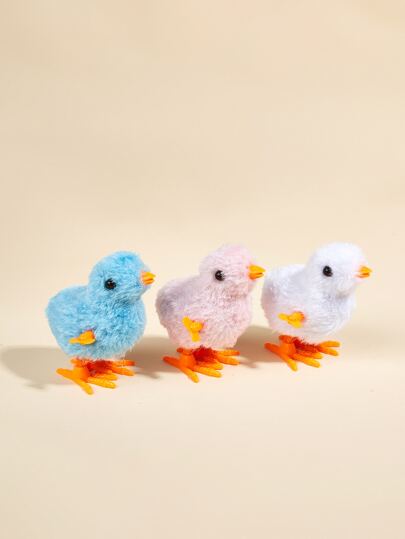 لعبة قطيفي حيوان اليف نمط دجاجة عشوائي اللون قطعة واحدة