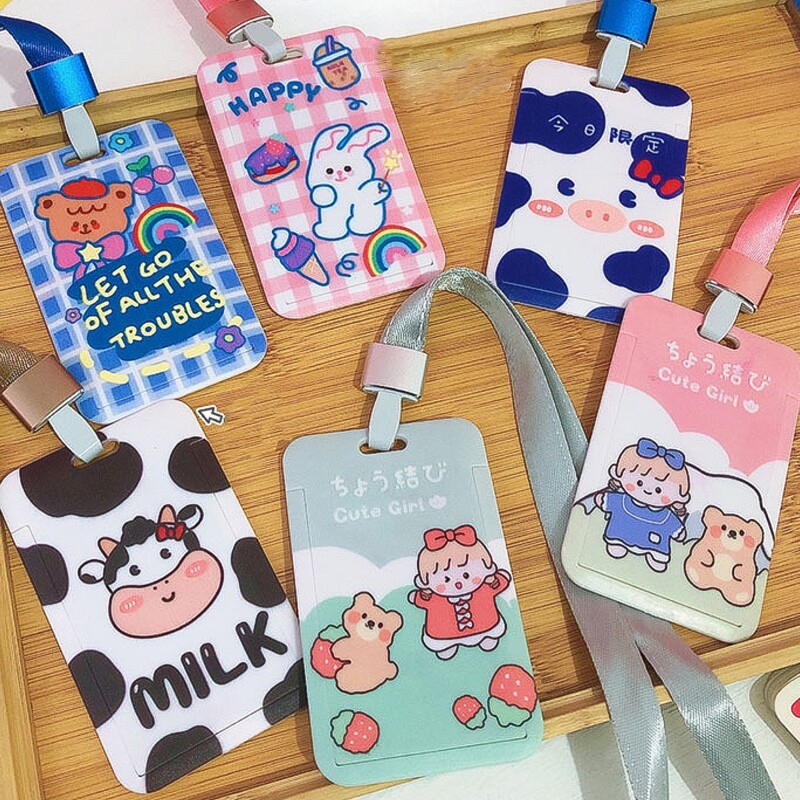 

1pc Cartoon Graphic Random Card Cover, Multicolor