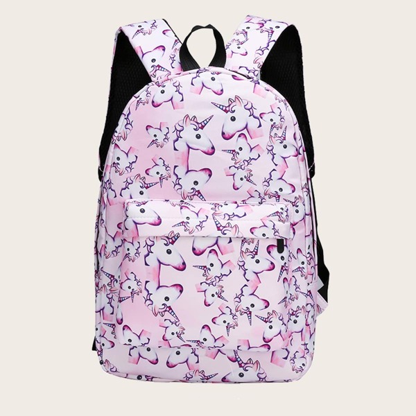 

Girls Unicorn Graphic Backpack, Pink