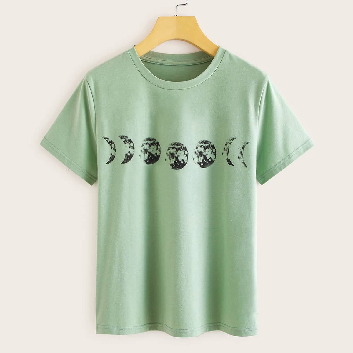 

Moon Graphic Tee, Green