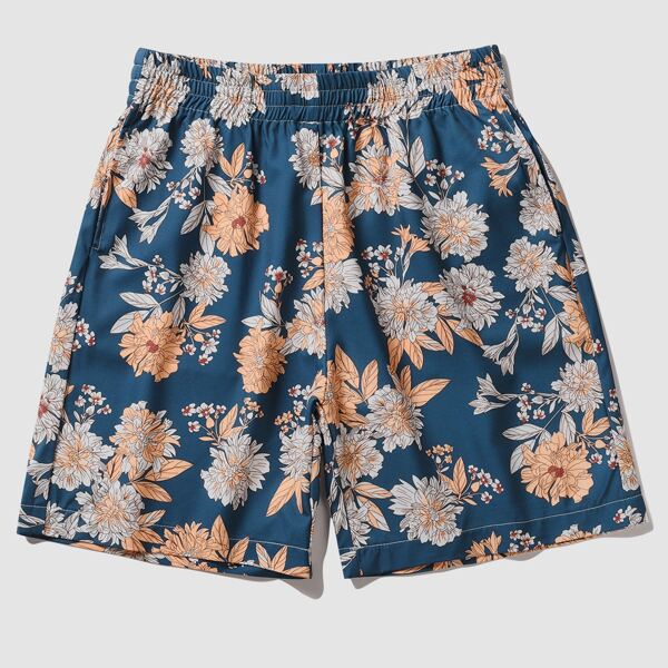 

Men Allover Floral Print Shorts, Multicolor
