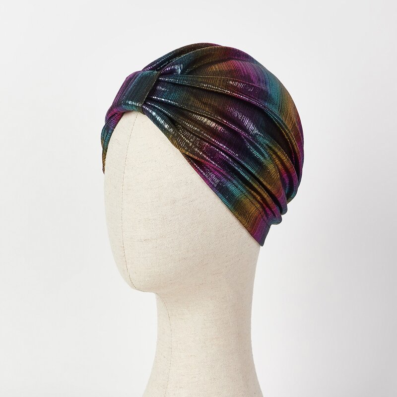 

Iridescent Scarf Hat, Multicolor