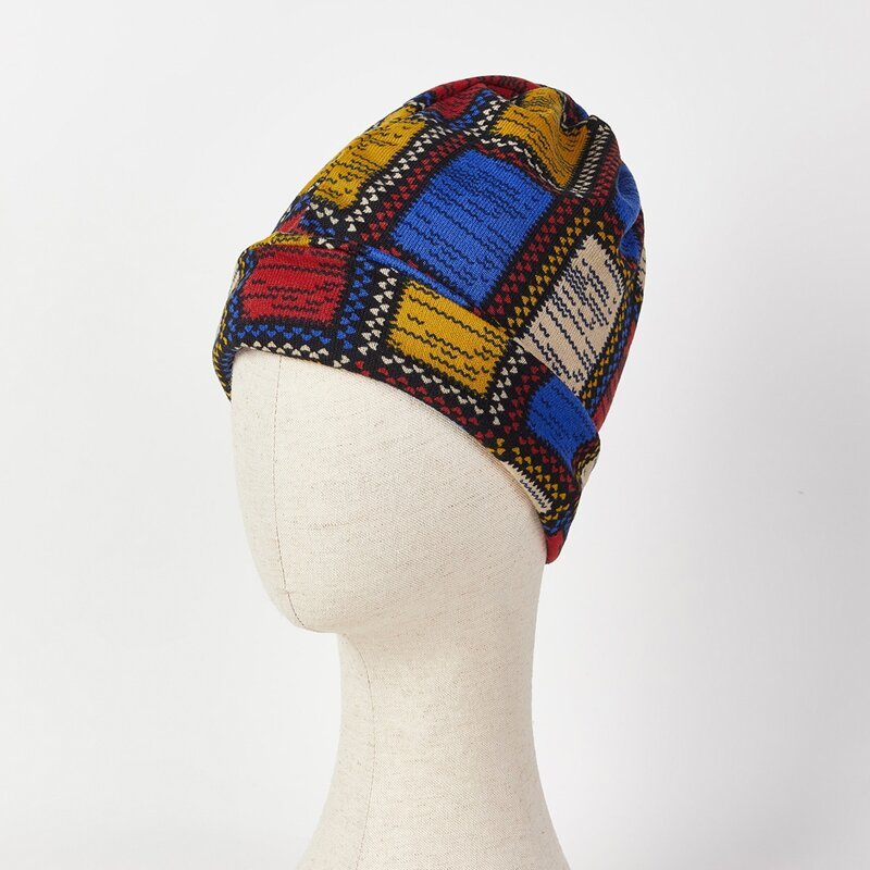 

Heart Graphic Beanie Hat, Multicolor