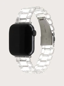 Correa de iwatch transparente acrílica - Blanco - Ver 1