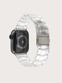 Correa de iwatch transparente acrílica - Blanco - Ver 3