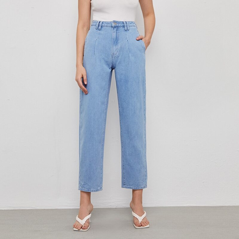 

High Waisted Light Wash Jeans