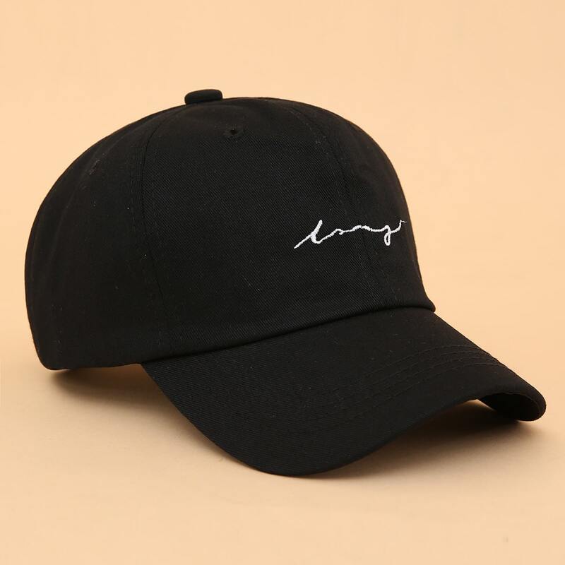 

Embroidery Baseball Cap, Black