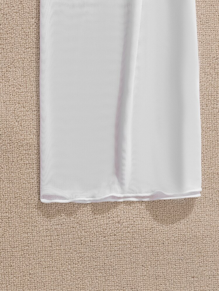 Pantalones playeros transparentes - Blanco - Añade 5