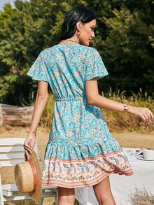 Đầm Dây kéo Hoa Boho - Nhiều màu - Xem 2