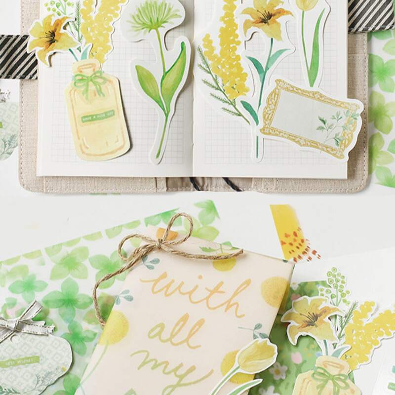 

72pcs Flower Print Random Sticker, Multicolor