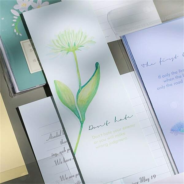 

3pcs Flower Print Envelope & 3pcs Writing Paper, Multicolor
