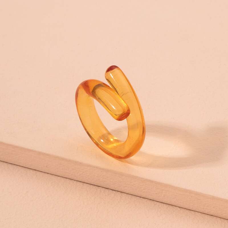 

Clear Acrylic Ring, Orange