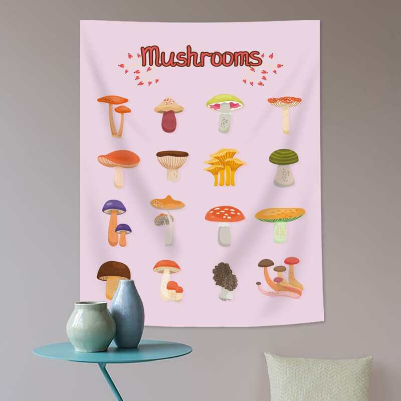

Mushroom Print Tapestry, Multicolor