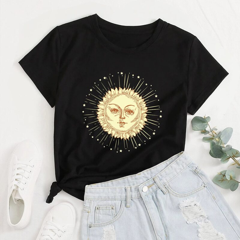 

Sun Graphic Tee, Black