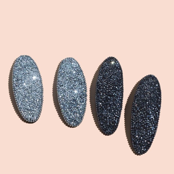 

4pcs Girls Rhinestone Decor Hair Clip, Multicolor