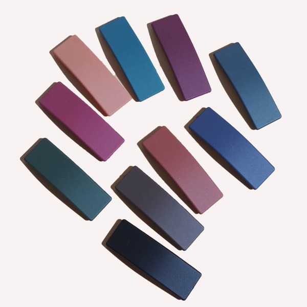 

10pcs Girls Velvet Hair Clip, Multicolor