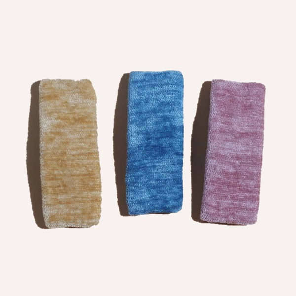 

3pcs Girls Velvet Hair Clip, Multicolor