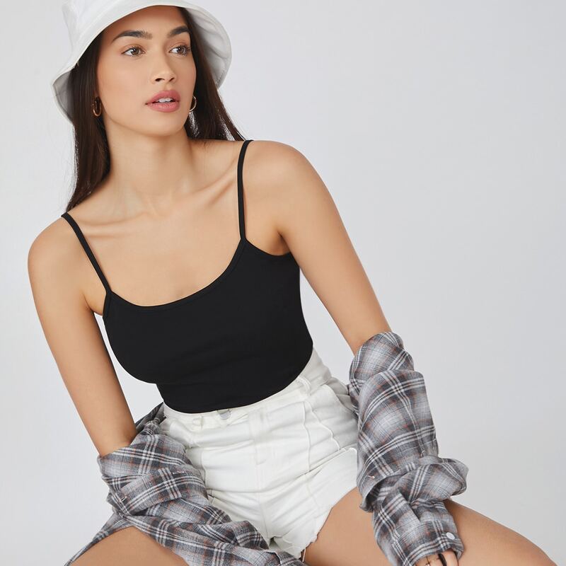 

Solid Cami Top, Black