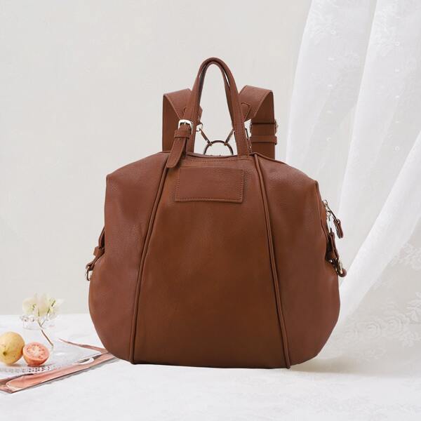 

Large Capacity Convertible Backpack, Brown