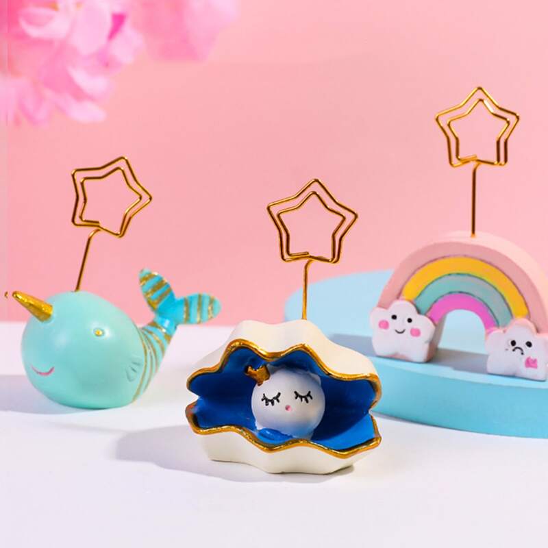 

1pc Cartoon Desktop Card Clip, Multicolor