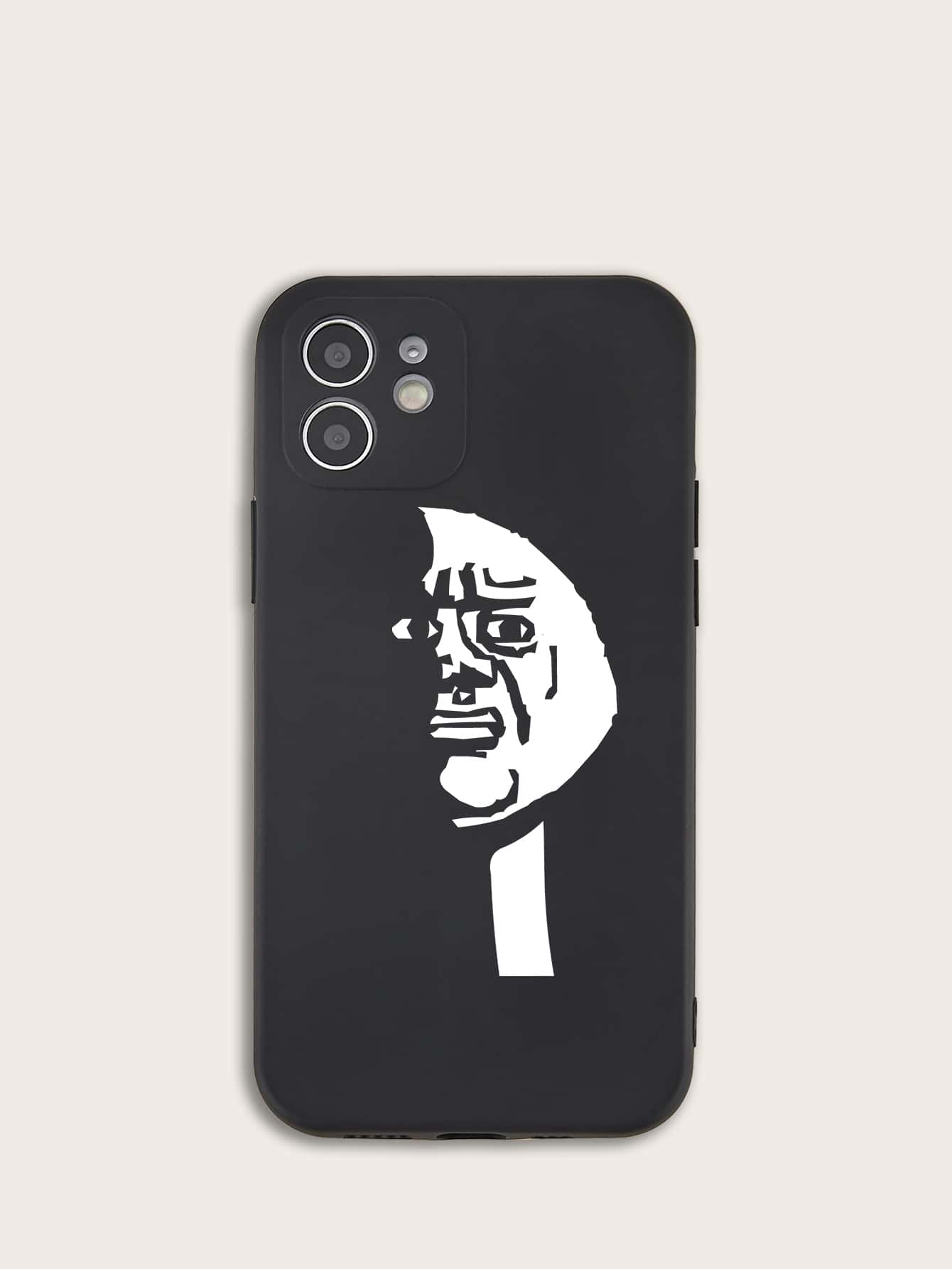 Komik Desenli iPhone Kılıfı - Siyah - Görünüm 1