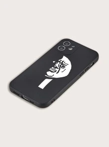 Komik Desenli iPhone Kılıfı - Siyah - Görünüm 2