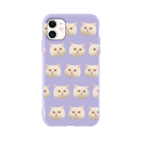 

Чехол для iPhone с принтом кошки, Многоцветный