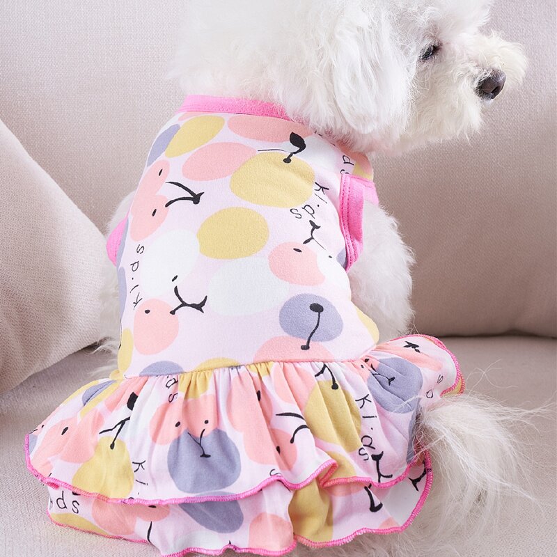 

Cherry Print Pet Dress, Multicolor