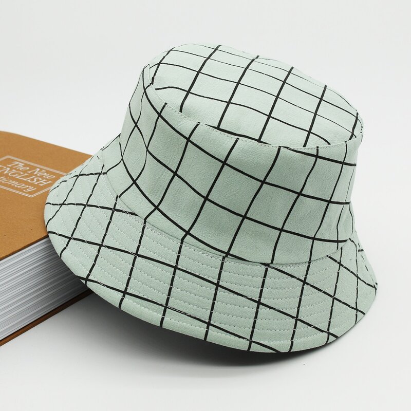 

Guys Plaid Reversible Bucket Hat, Green